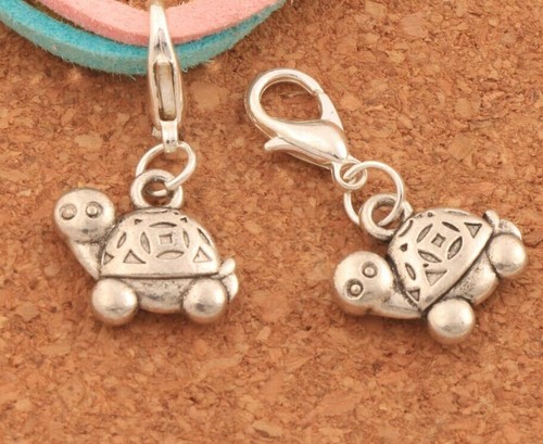 Charm Aufsteckschildkröte Hängelarmband Halskette Reißverschluss Schlüsselanhänger Stich Marker - Bild 2 von 5