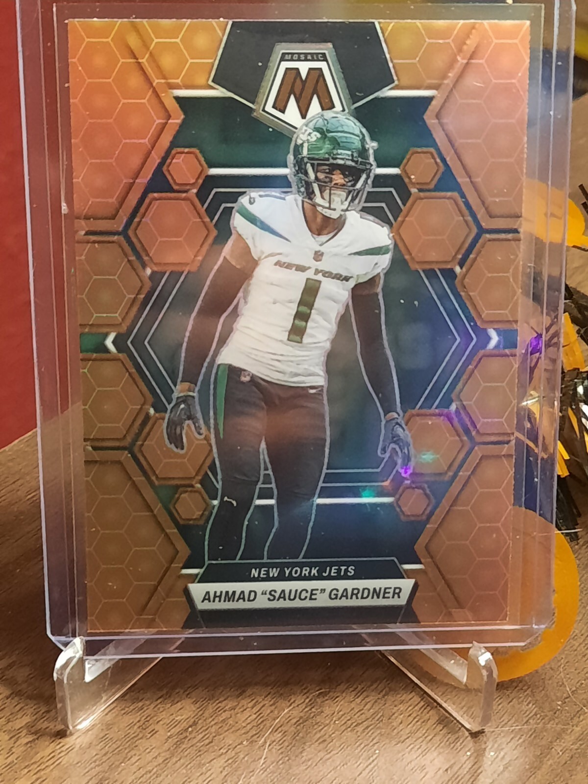 2023 Mosaic Football Ahmad Sauce Gardner Honeycomb SSP CASE HIT MINT #78 Jets