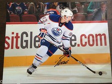 Edmonton Oilers Ryan Nugent Hopkins Signed Autographed 11x14 Photo COA