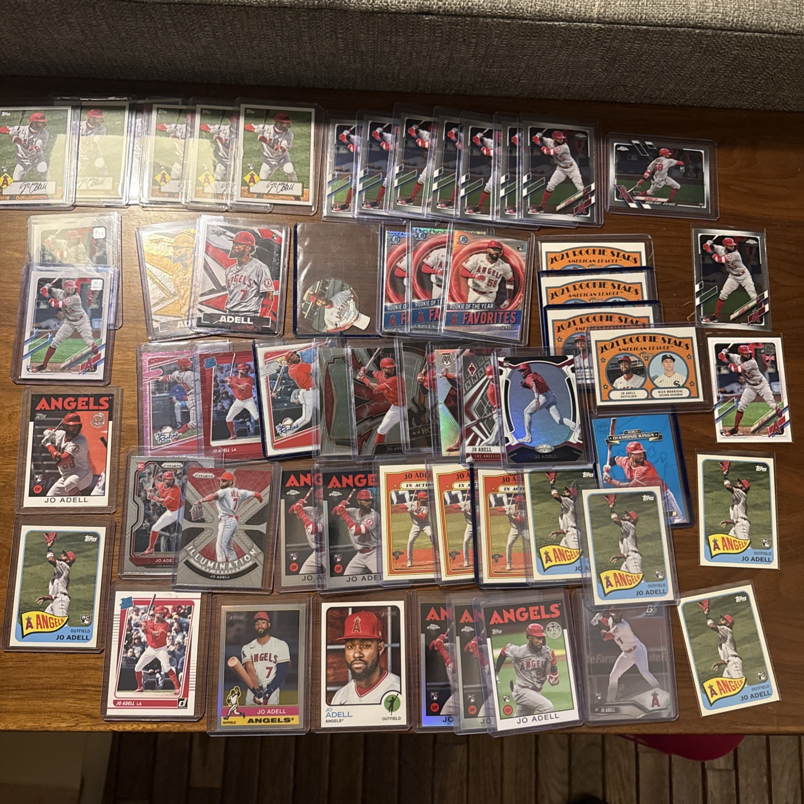 58 Card Lot - Jo Adell Rookie Card RC Topps Heritage Chrome Panini Angels