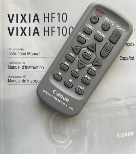 Canon Wireless Controller Remote WL-D88 (HG20 HG21 HF10 HF11 FS100 ...
