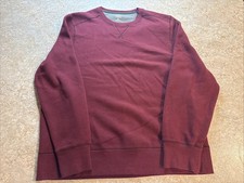 GH Bass Co Sweatshirt Mens XL Fleece Pullover Crewneck Soft Long Sleeve Maroon
