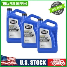 3 Pack Super Tech All Mileage Synthetic Blend Motor Oil SAE 10W-40, 5 QT Pk