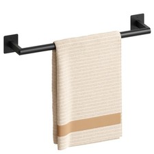 Matte Black Towel Bar, 18 Inch Towel Racks for Bathroom Heavy Duty Stainles...