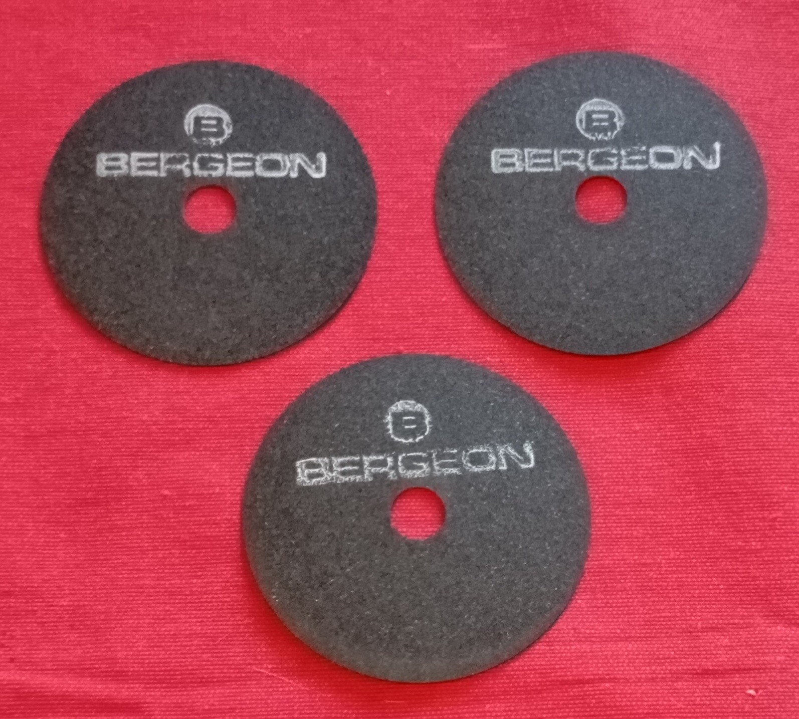 3 disques de rechange coupe-bracelet Bergeon montre outil horloger acier