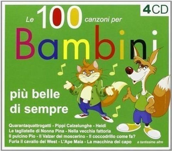 Audio Cd - 100 Canzoni Per Bambini Piu' Belle (Le) / Various (4 Cd) - Azzurra M-image