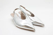 Naturalizer Women's Nicolette Silver Slingback Pumps FS 10M