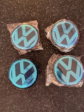 Genuine VW 65mm Alloy Wheel Centre Cap x4 Hub Cover Badge