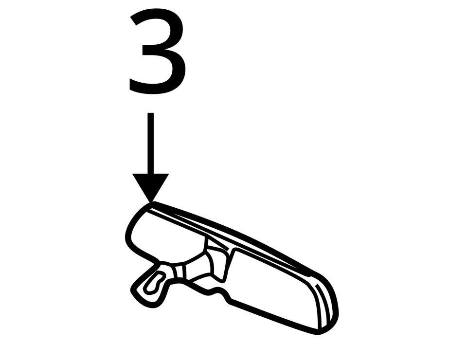 2006-2007 Saturn Vue Interior Rear View Mirror Oem WGONF - Image 4 of 4