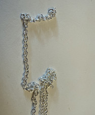 1.9x1.6mm sterling silver, strong cable chain 20ft