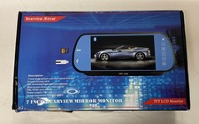 4PIN Rear View System 7" Mirror Monitor Heavy Duty Rear View Camera 12-24v Truck