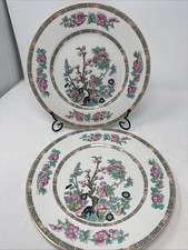 John Maddock & Sons Indian Tree 10" Dinner Plate Vitreous Floral China ENG
