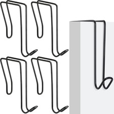 4 Pack Wire Cubicle Hooks for Coat Wall Panel over Cubicle Hanger Accessories fo