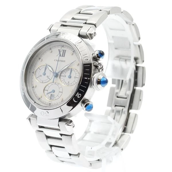 Cartier — Cartier Pasha de Cartier W31004H3 38mm SS Beige Dial Quartz Watch #C5719