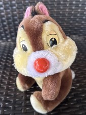Vintage Disney Plush Toy Dale Chipmunk 80s Chip & Dale Walt Disney World 9"