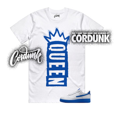 Air Force 1 Game Royal Blue White Hyper Dunk Low T Shirt Match Q1