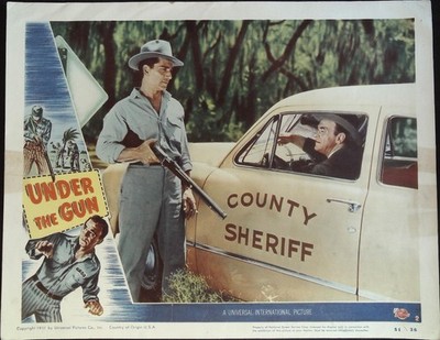 Under the Gun Lot of Seven Lobby Cards 1951 Richard Conte, Audrey Totter!