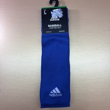 Adidas Baseball Over The Calf Aeroready Compression Socks Size Large 9-13 Blue