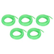 Confezione da 5 Tubi Luminosi 16,4 Ft/5M 2mm ID Silicone Morbido Pesca in Mare Profondo, Verde
