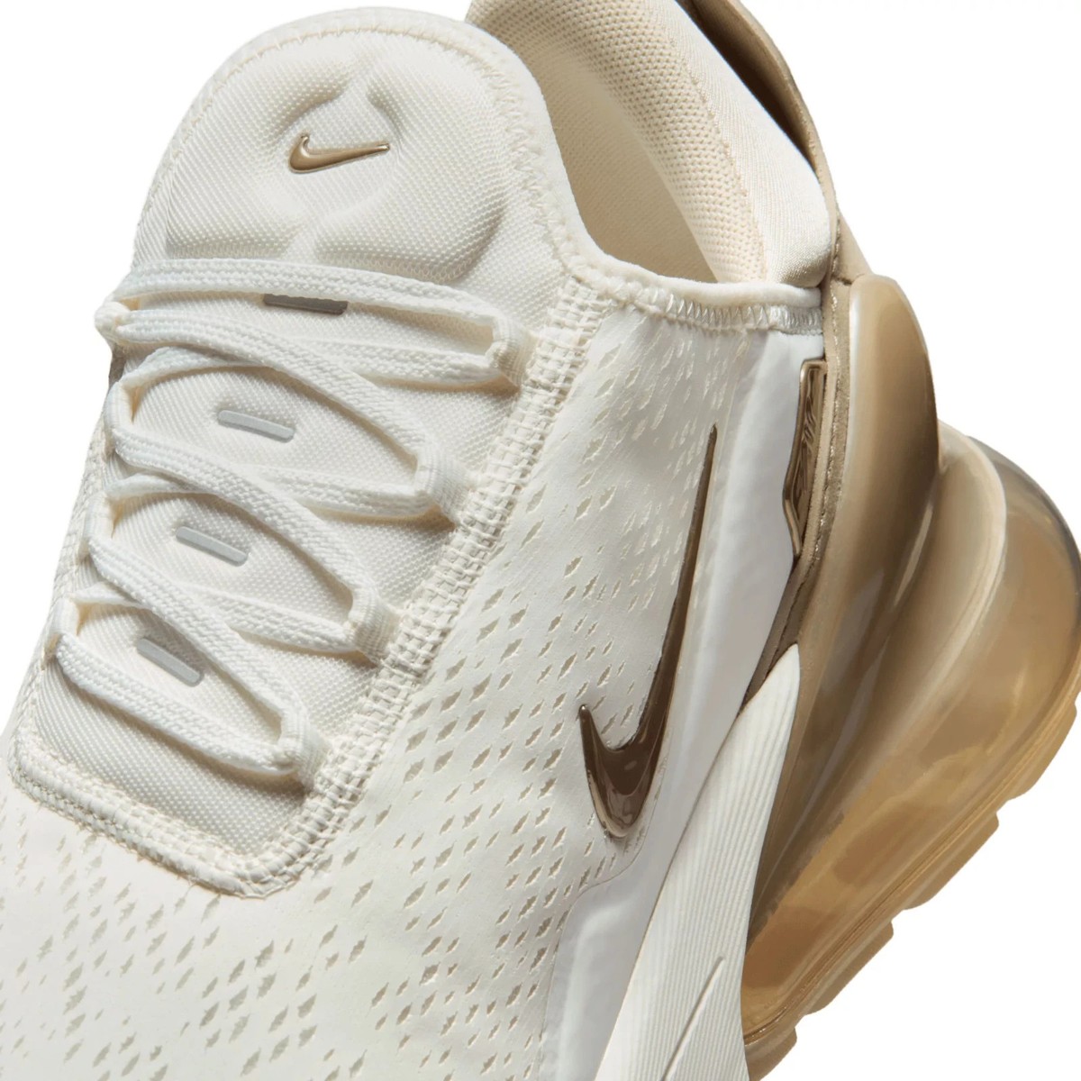 Nike Air Max 270 Premium Shoes Sail Khaki Metallic Silver  display picture 2