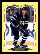 2025-26 O-Pee-Chee Yellow Border #240 Logan Stanley Winnipeg Jets