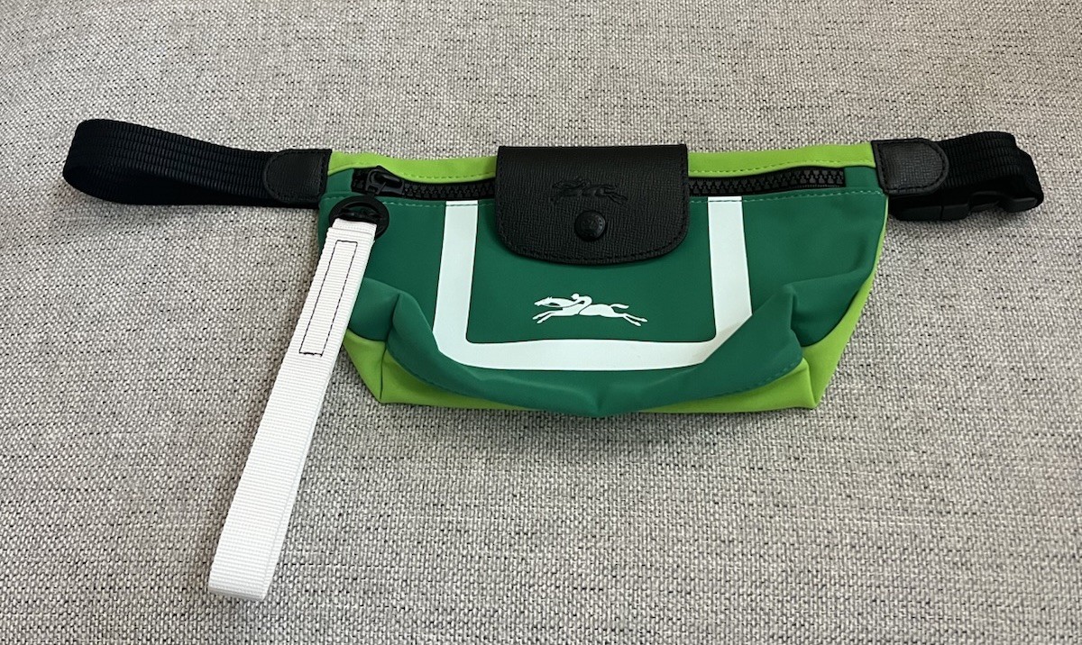 LONGCHAMP: H77 Herbe x Vert Lumiere Color Block LE PLIAGE SCUBA