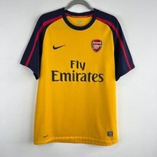 Camiseta de fútbol visitante Nike Arsenal 2008/2009 para hombre talla M
