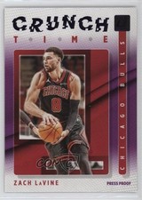2021-22 Panini Donruss Crunch Time Press Proof Purple Zach LaVine #12 4f5