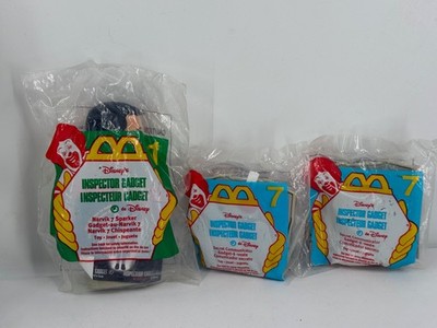 New Vintage McDonald's 3 Happy Meal Toys 1999 Inspector Gadget Narvik 7 Sparker