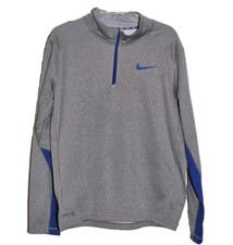 Nike Therma Fit 1/4 Zip Pullover Large Gray Sweater Activewear