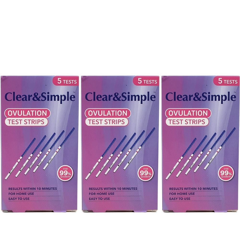 Clear & Simple Ovulation Test Strips - 5 Pack - Home Pregnancy Test Kit - Image 3