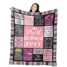 Gifts for Blanket 60"x50" Birthday Gifts for Women, 60 in x 50 in Girlfriend