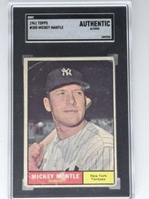1961 Topps - Mickey Mantle #300 SGC Authentic New York Yankees