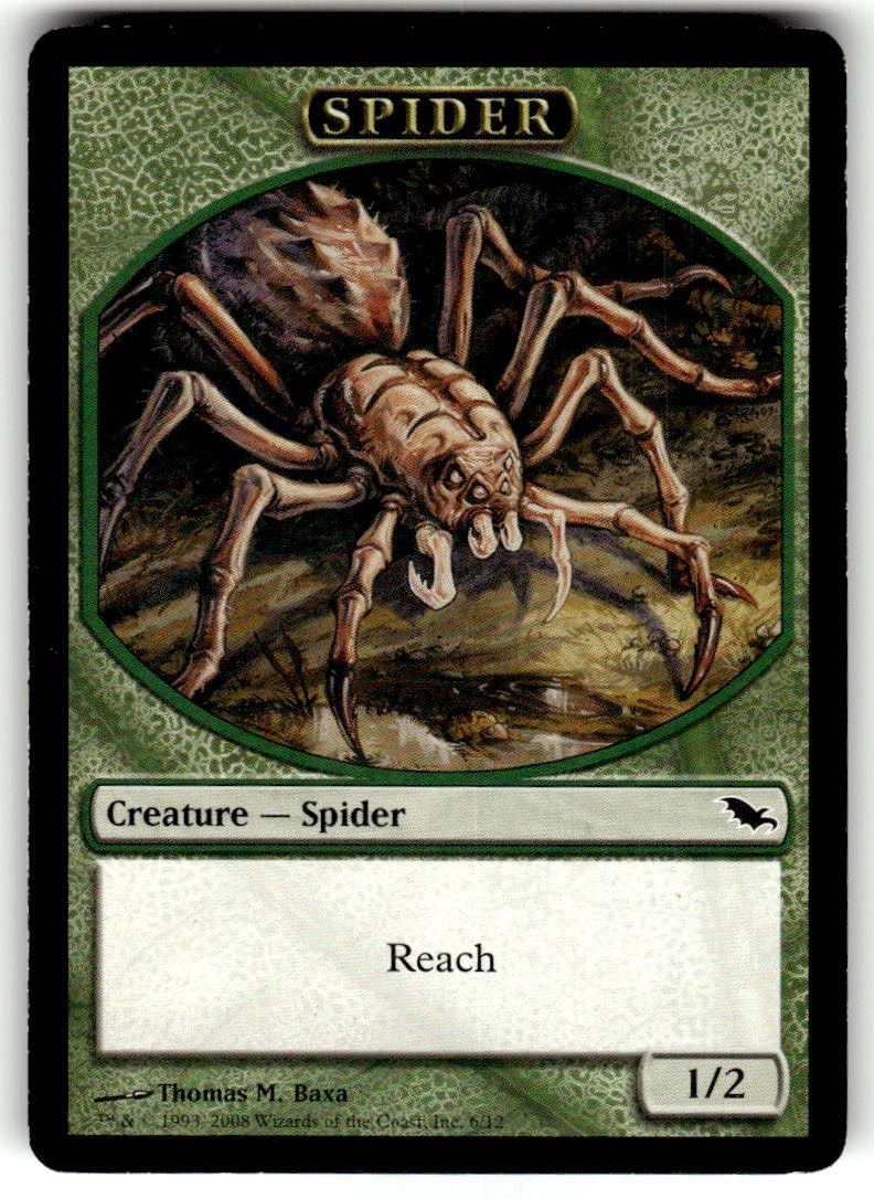 Spider Token #6 *Normal* (LP) - Shadowmoor MTG