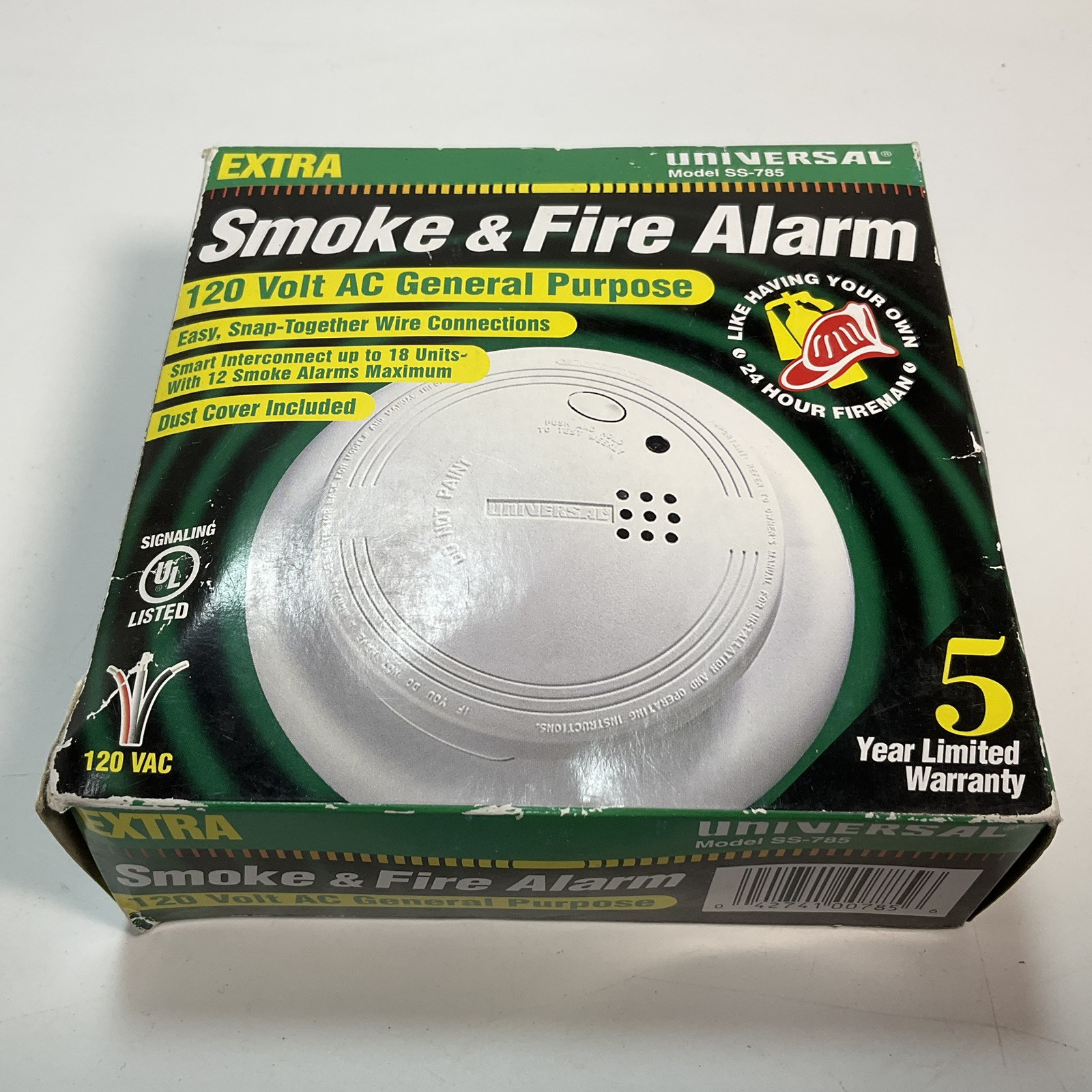 Universal SS-785, Smoke and Fire Alarm