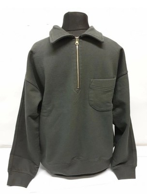 FrizmWORKS Sweatshirt mit Kragen und halbem Reißverschluss anthrazit Größe XL Ref WB5