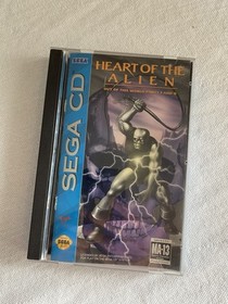 Heart of the Alien (Sega CD, 1994) CIB Registration Card Manual Disc Case
