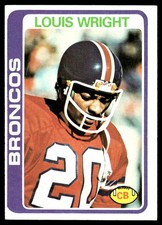 Louis Wright 1978 Topps #420 Denver Broncos NFL READ FREE SHIPPING AutographDen