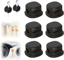 Cord Organizer Cable Clips 6 Pack Adhesive Desk Cable Management Holder Black