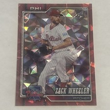 2025 Topps Zach Wheeler Red Diamonte SP 5/5 #261