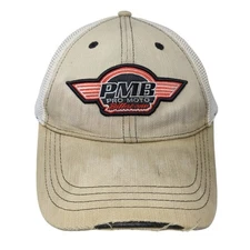 PMB Pro Moto Billet Snapback Trucker Hat Brown One Size Mesh Back