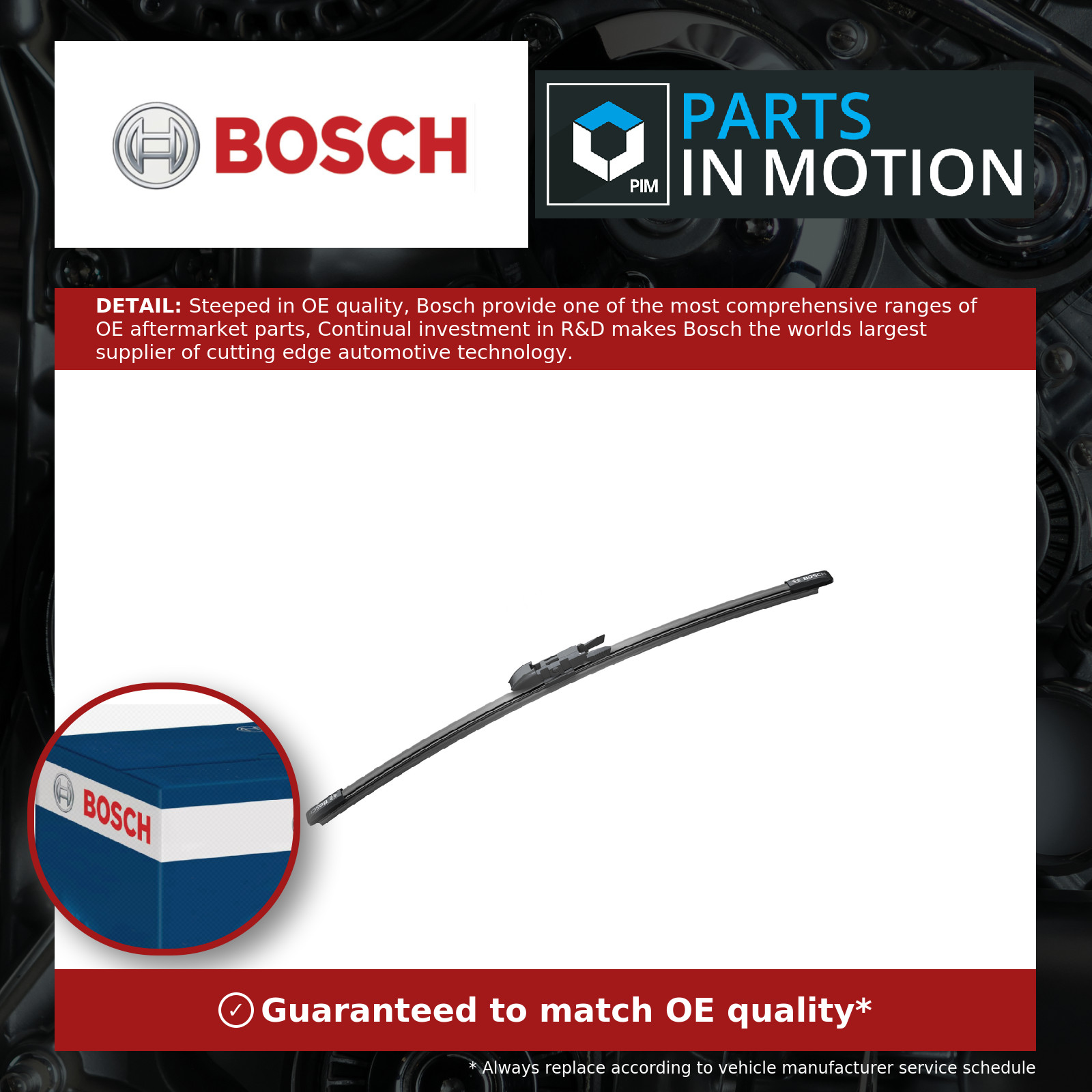 Rear Wiper Blade fits BMW X1 E84, F48 2009 on Bosch Genuine Quality Guaranteed