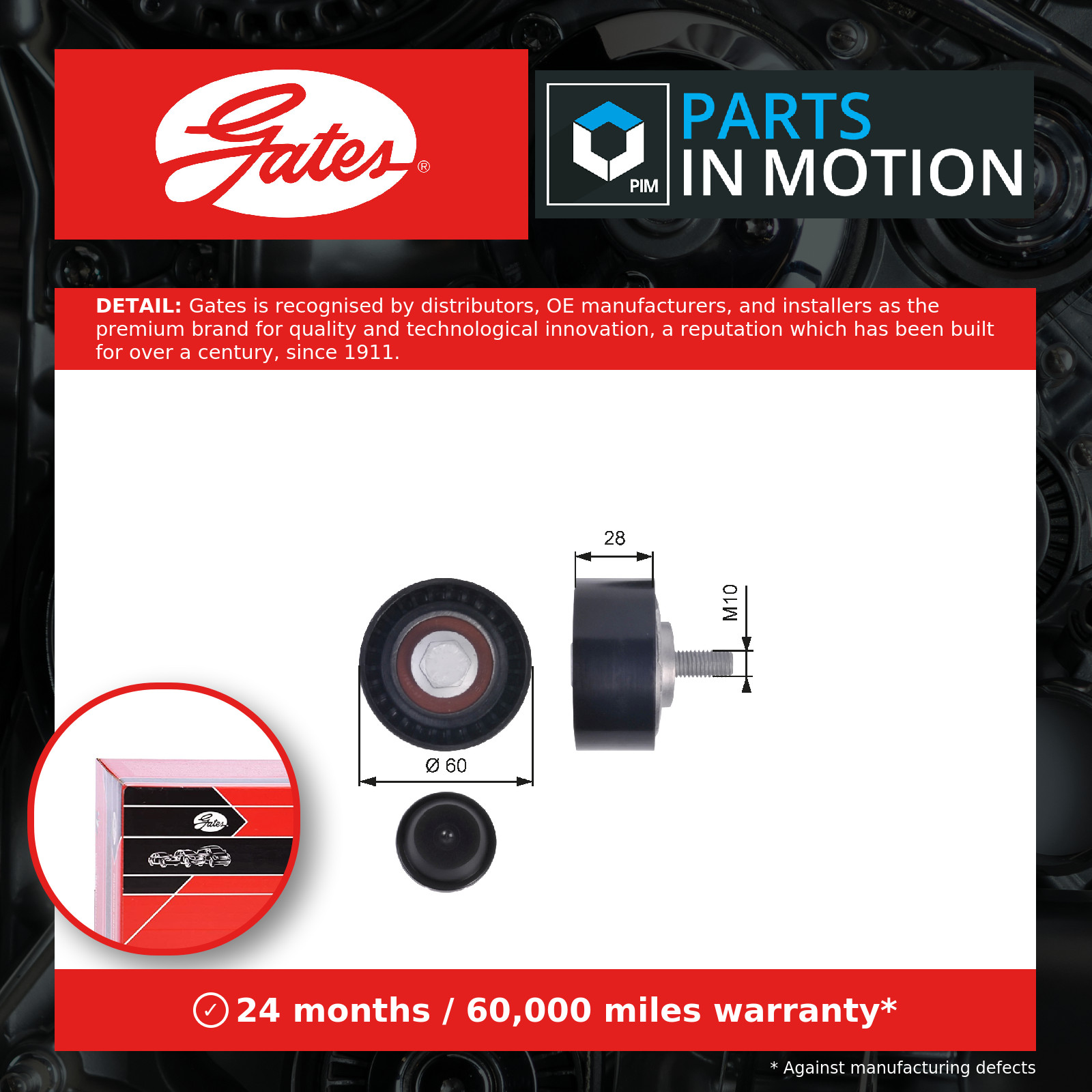 Gates T36384 DriveAlign Idler - Image 4