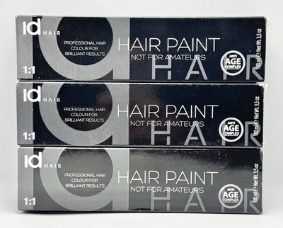 3x ID HAIR PAINT Permanent Hair Color - 10/03 Natural Very Light Blonde 3.5 oz.