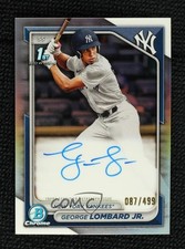 2024 Bowman Chrome Prospect Refractor /499 George Lombard Jr #CPA-GLO Auto 19bb