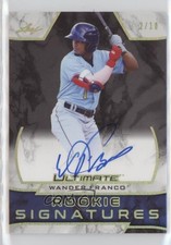 2019 Leaf Ultimate Rookie Signatures Gold Spectrum 2/10 Wander Franco Auto 0xz8