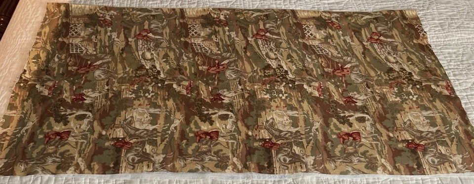 39" Northcott Silk The Fox Chase Collection F-2342 Ro Gregg Flannel Fabric 42" - Image 2 of 4