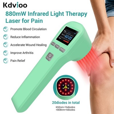 Professional Cold Laser Therapy Device for Chronic Joint Pain Relief 808nm+650nm