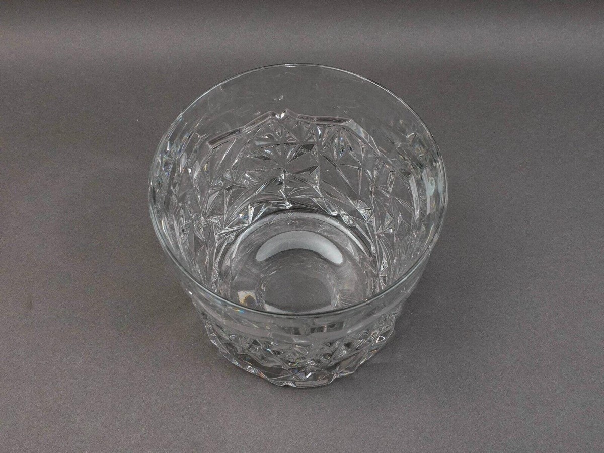 Tiffany & Co Rock Cut Crystal Heavy Wine Cooler Champagne