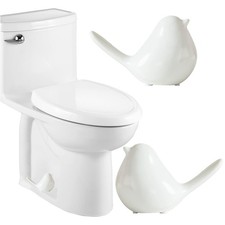 Ceramic Bird Toilet Bolt Covers Decorative Toilet Bolt Caps,Set of 2 Toilet Caps